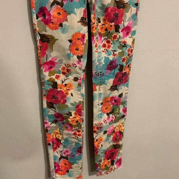 NWOT AEROPOSTALE Ashley Ultra Skinny Floral Cotton Blend Women's Jeans SZ 00REG - Picture 6 of 7
